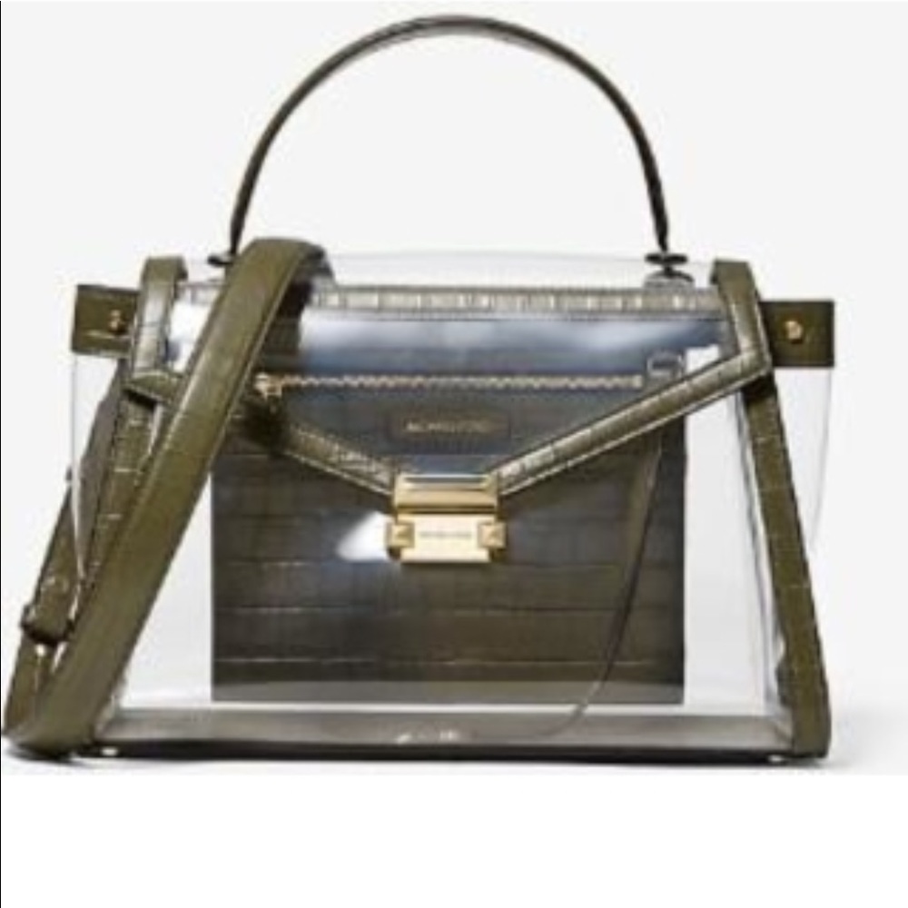 Large Micheal Kors clear Satchel